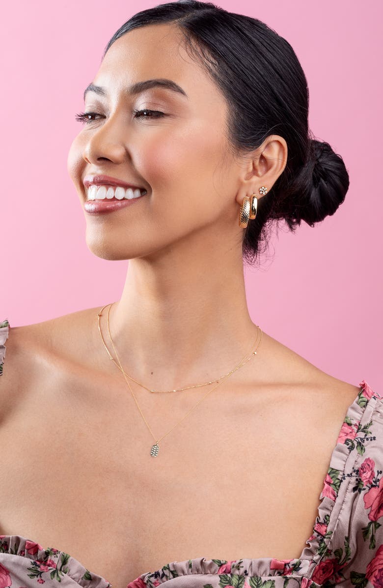 Bony Levy 14K Gold Geometric Station Necklace, Alternate, color, 