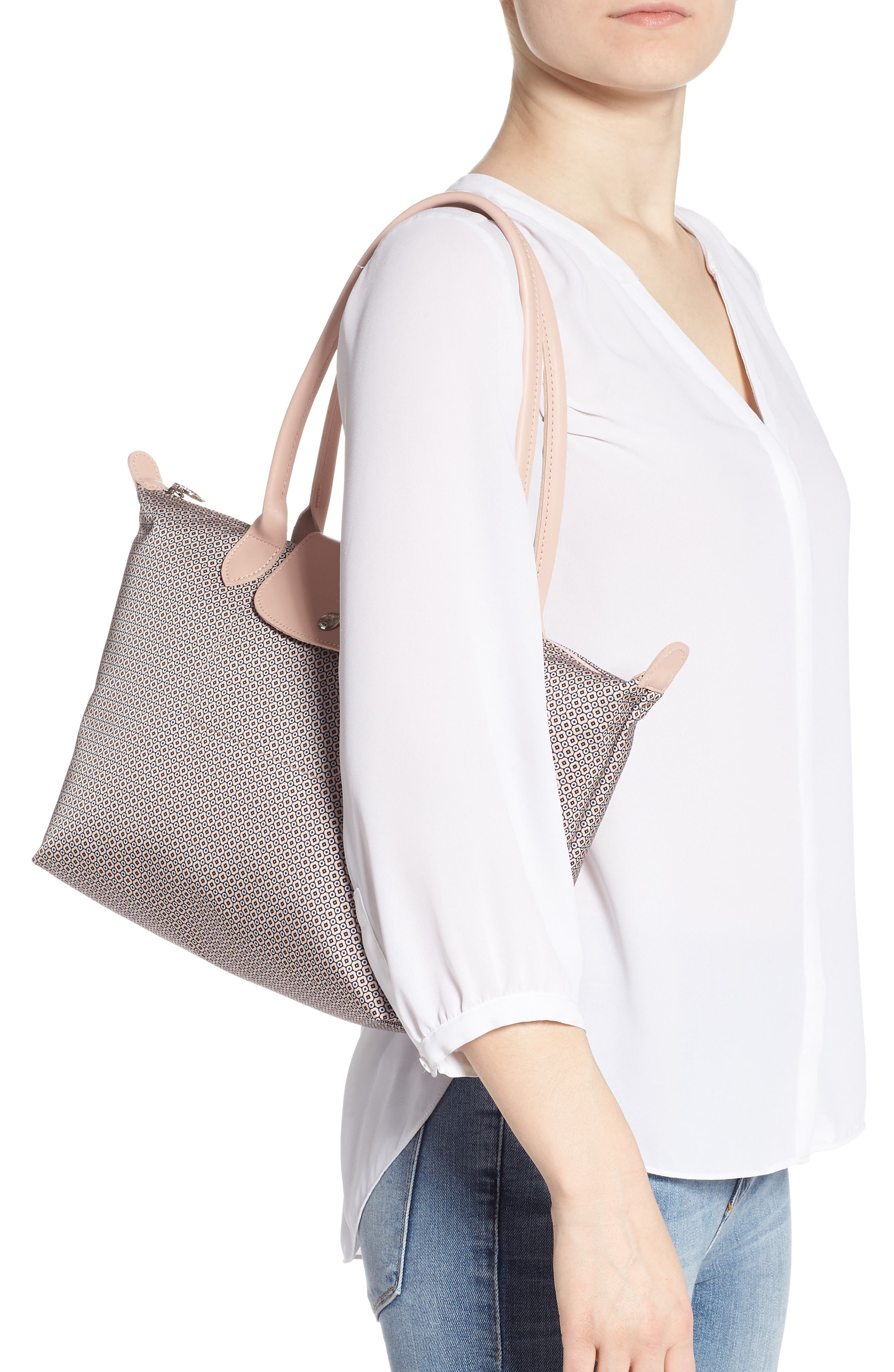 Longchamp Medium Le Pliage Dandy Print Top Handle Tote, Alternate, color, 