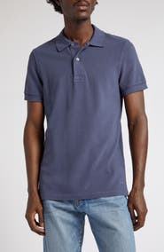 TOM FORD Short Sleeve Cotton Piqué Polo