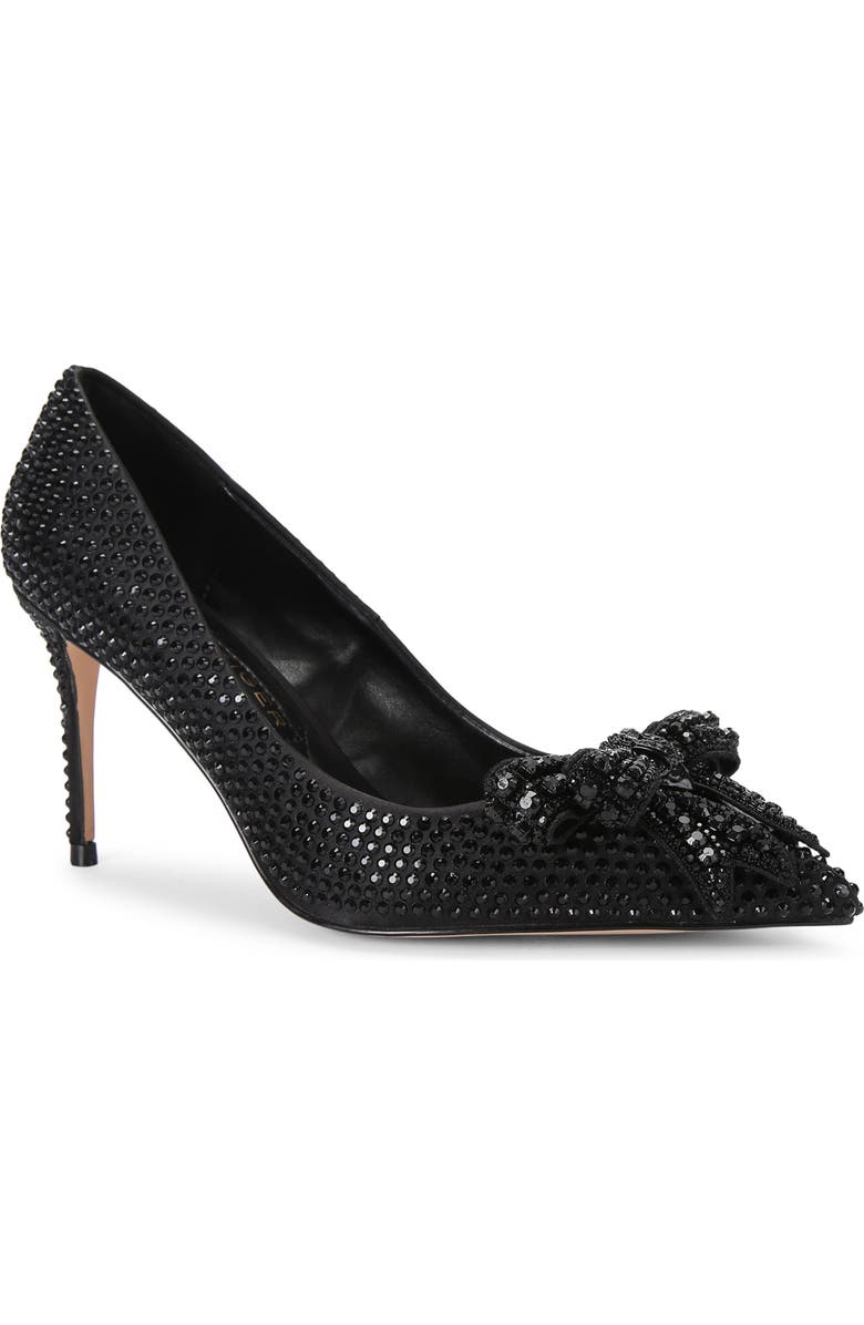 Kurt Geiger London Belgravia Crystal Pointed Toe Pump, Main, color, Black