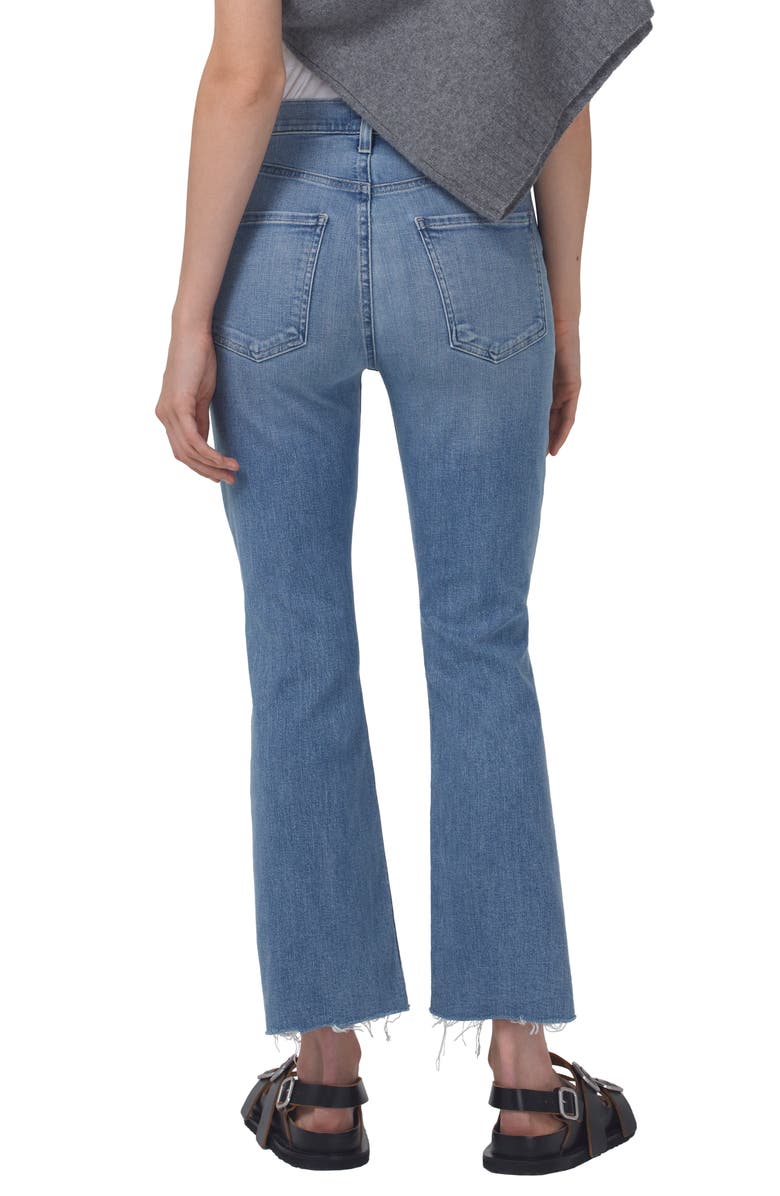 Citizens of Humanity Isola Raw Hem Crop Bootcut Jeans, Alternate, color, 