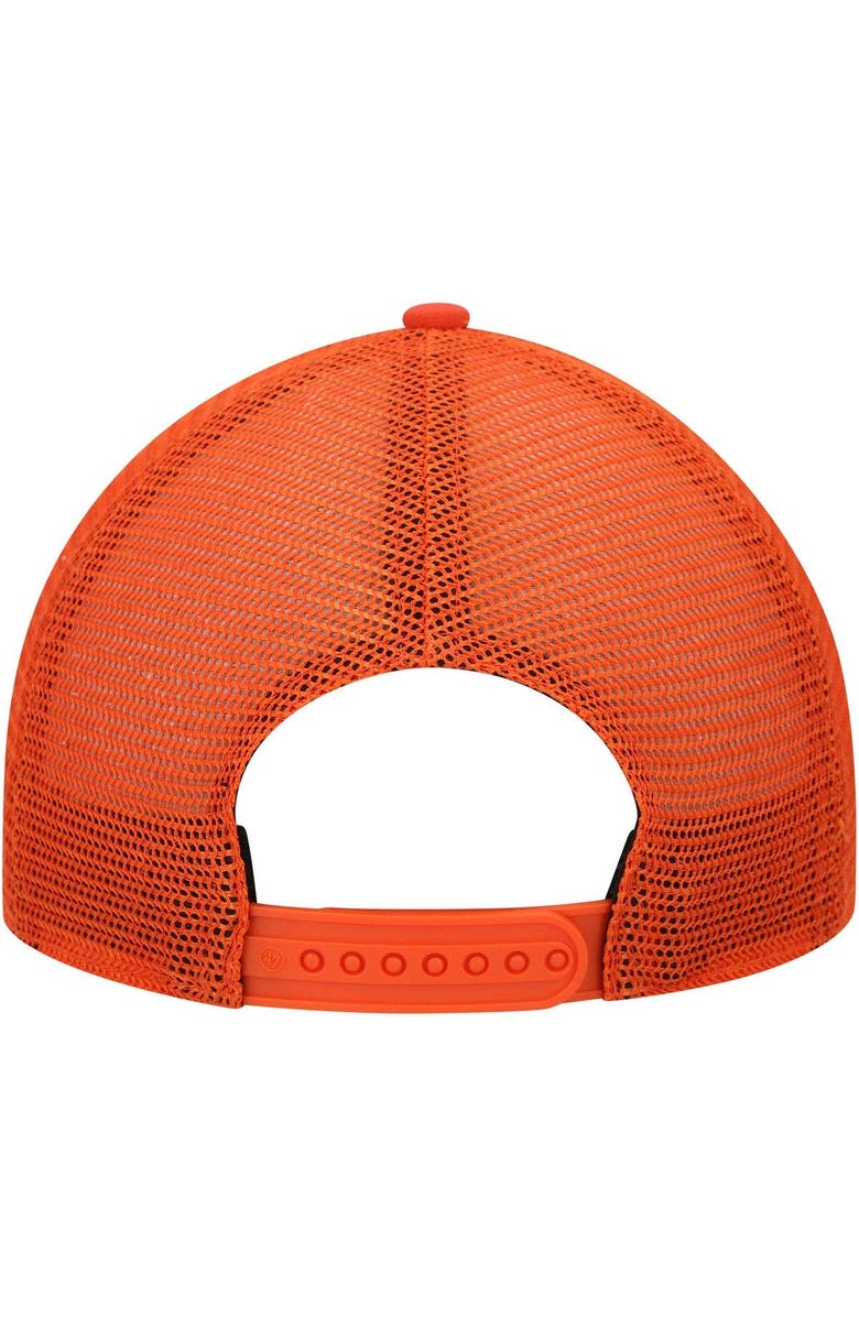 '47 Men's '47 Orange Clemson Tigers High Point Clean Up Trucker Snapback Hat, Alternate, color, 