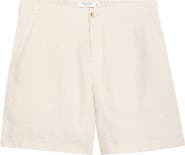 Nordstrom Flat Front Linen Chino Shorts