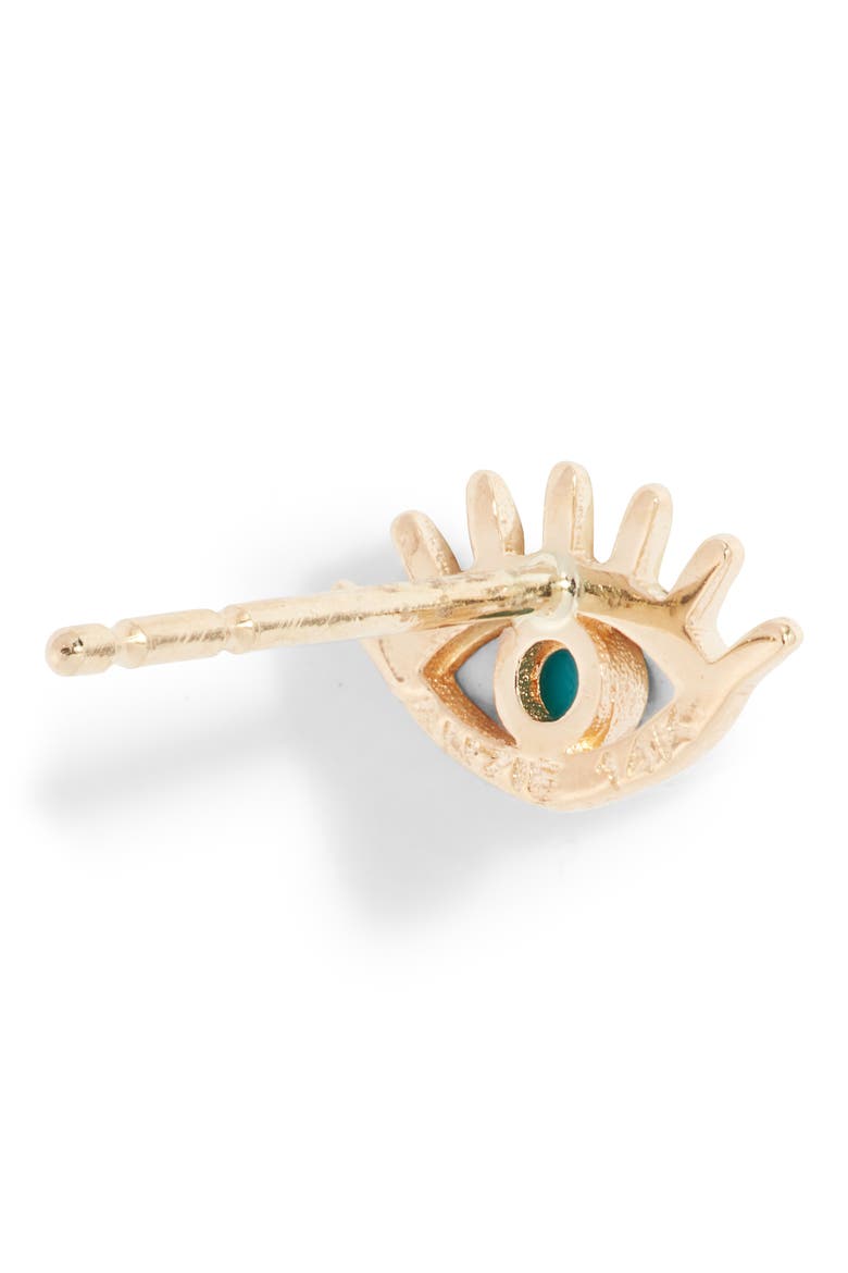 Lash Evil Eye Turquoise Stud Earring, Alternate, color, TURQUOISE