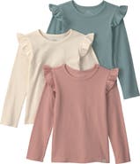 Little Planet Kids' Set of 3 Assorted Rib Knit Tops