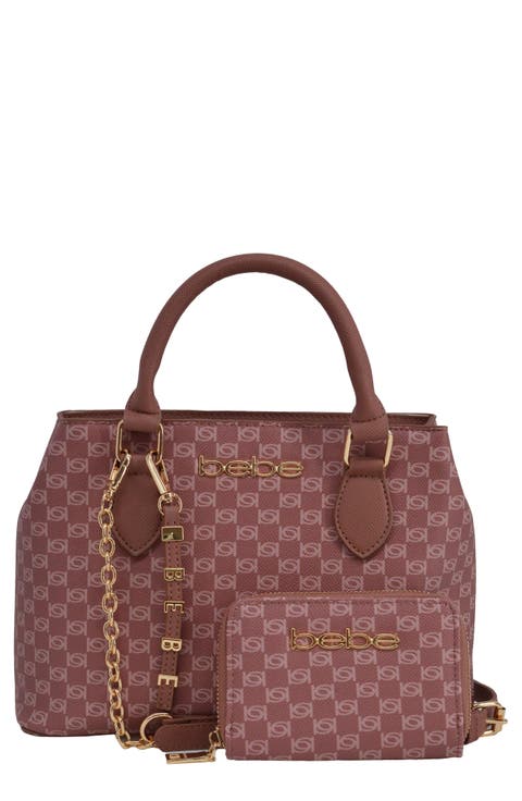 Adela Small Monogram Satchel with Wallet