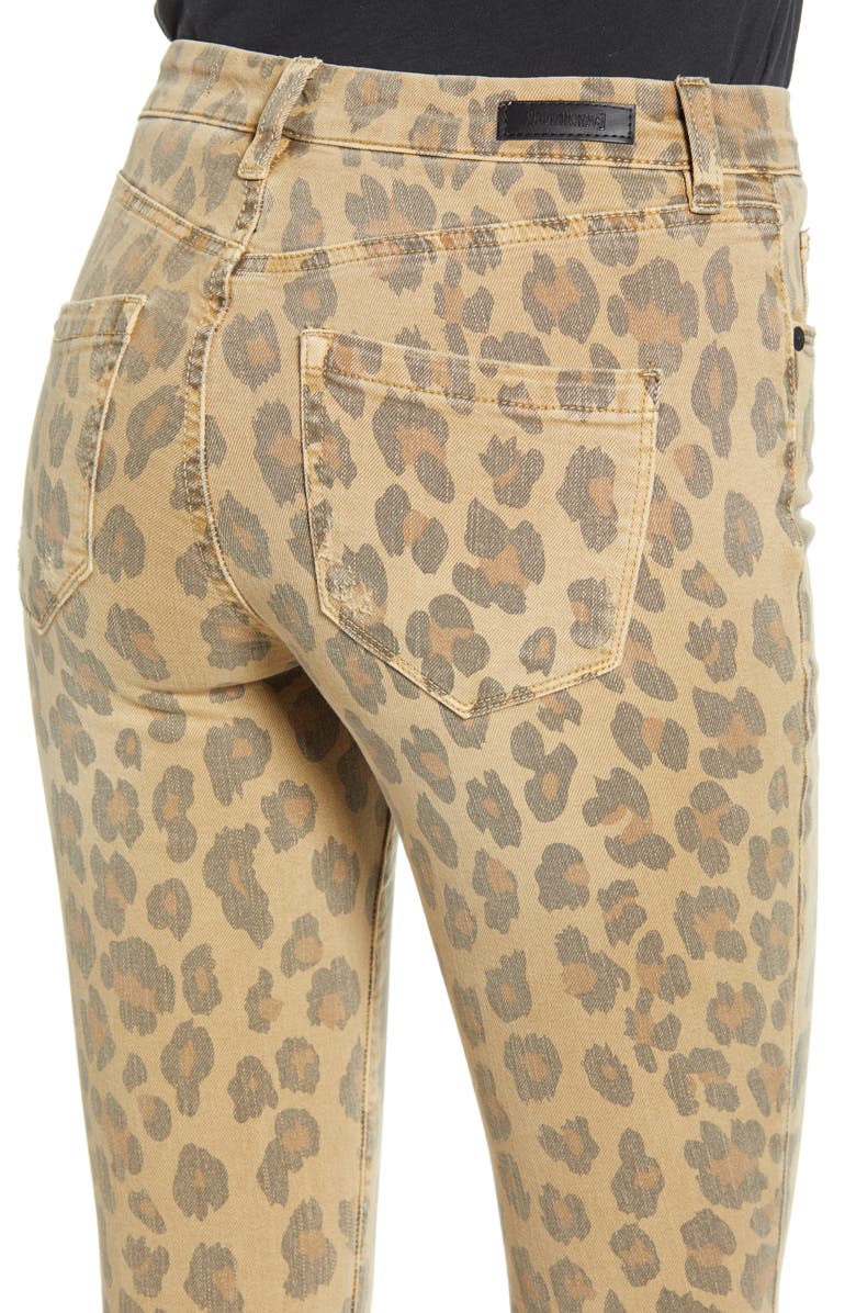 BLANKNYC Leopard Skinny Jeans, Alternate, color, 