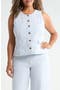 selected Ivory- Blue Jane Stripe