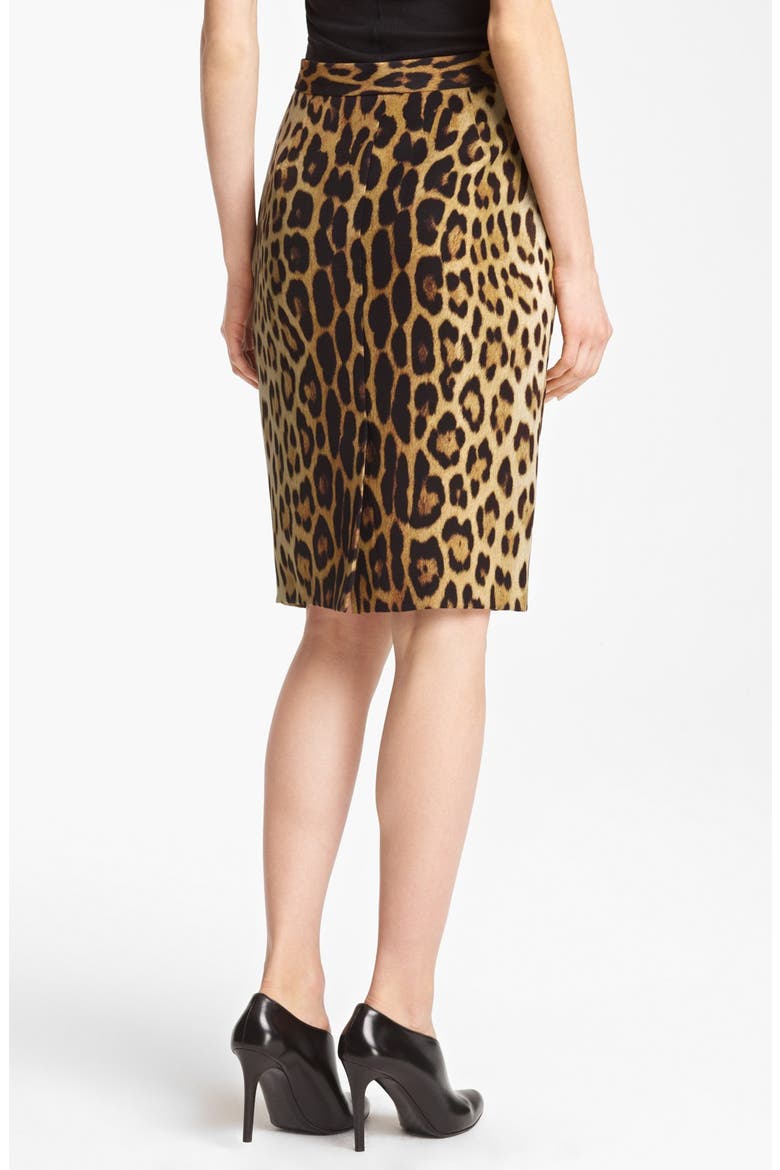 Cheap & Chic Leopard Print Pencil Skirt, Alternate, color, LEOPARD MULTI