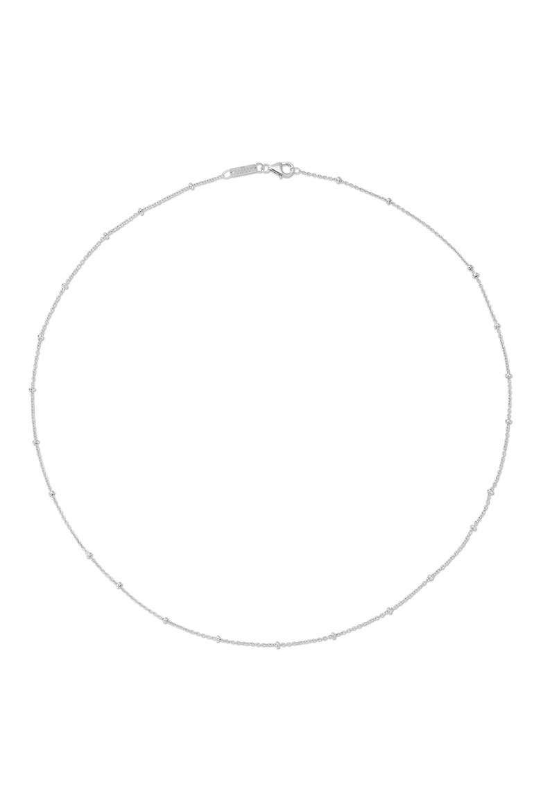 Saturn Chain Necklace, Alternate, color, SILVER