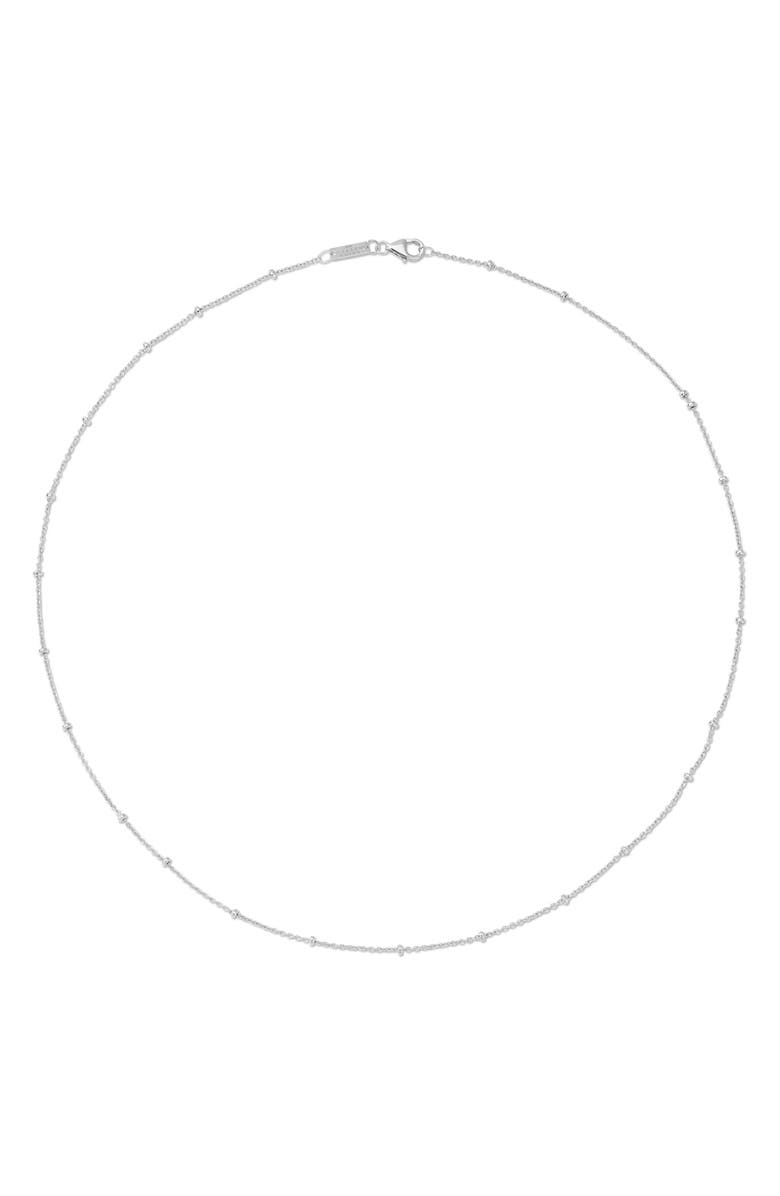 Adina Reyter Saturn Chain Necklace, Alternate, color, Silver