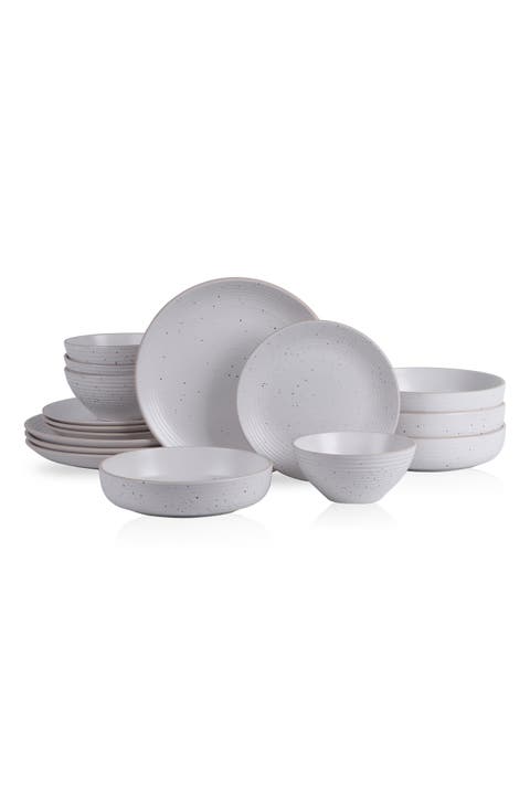 Lauren Stoneware 16-piece Dinnerware Set