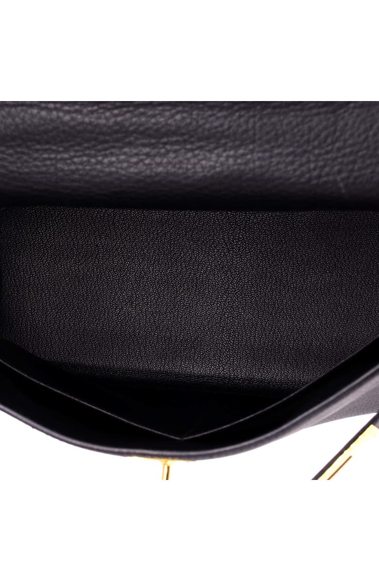 Pre-Owned Hermes Kelly Handbag Black Clemence with Gold Hardware 28, Alternate, color, Noir