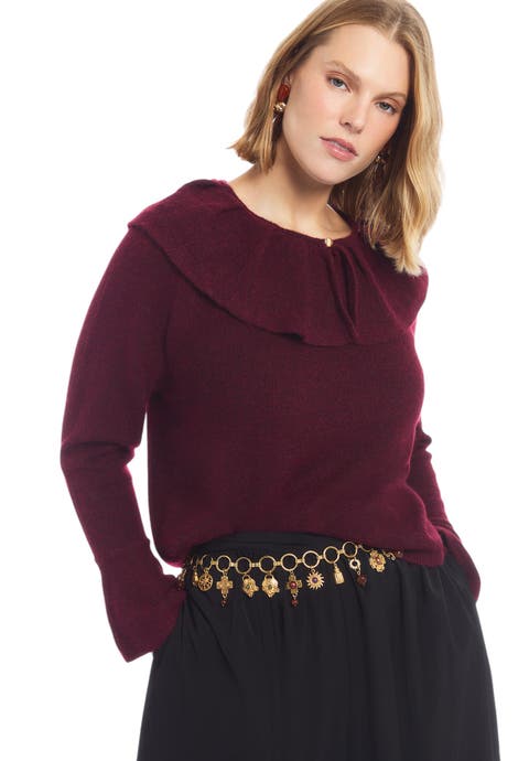 Ruffled Collar Sweater