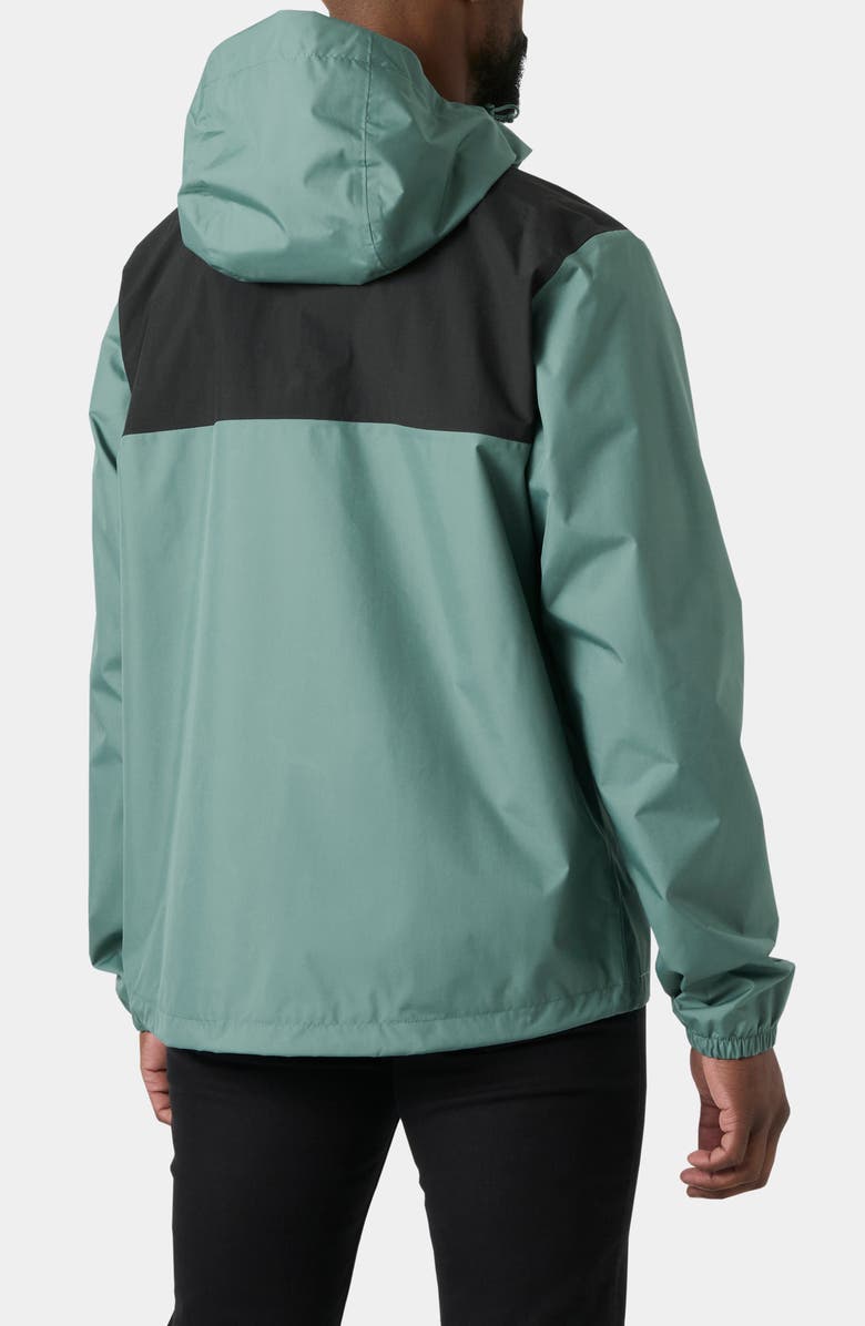 Helly Hansen Vancouver Waterproof Hooded Rain Jacket, Alternate, color, Opal Green