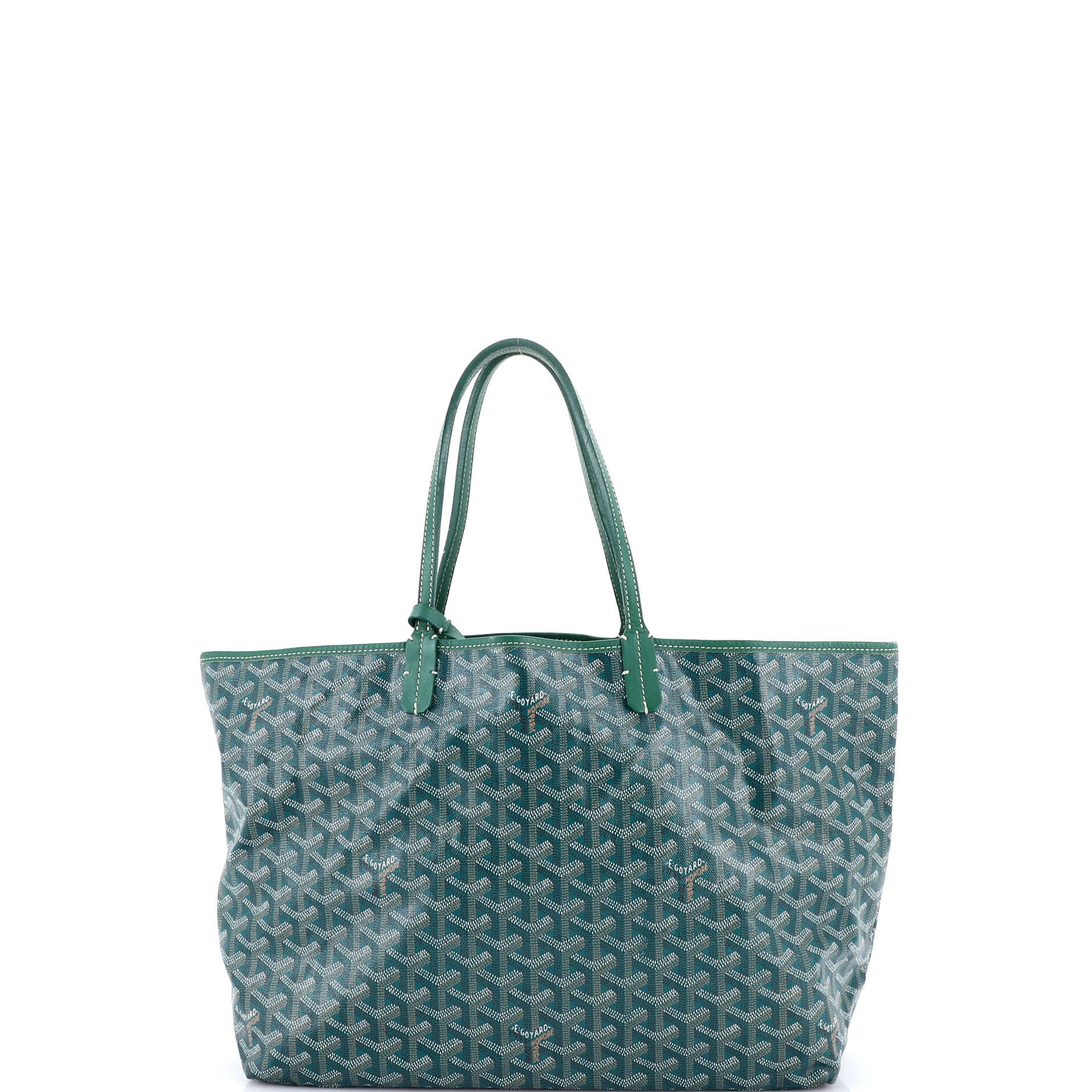 Pre-Owned Goyard Saint Louis Tote Coated Canvas PM, Main, color, Green