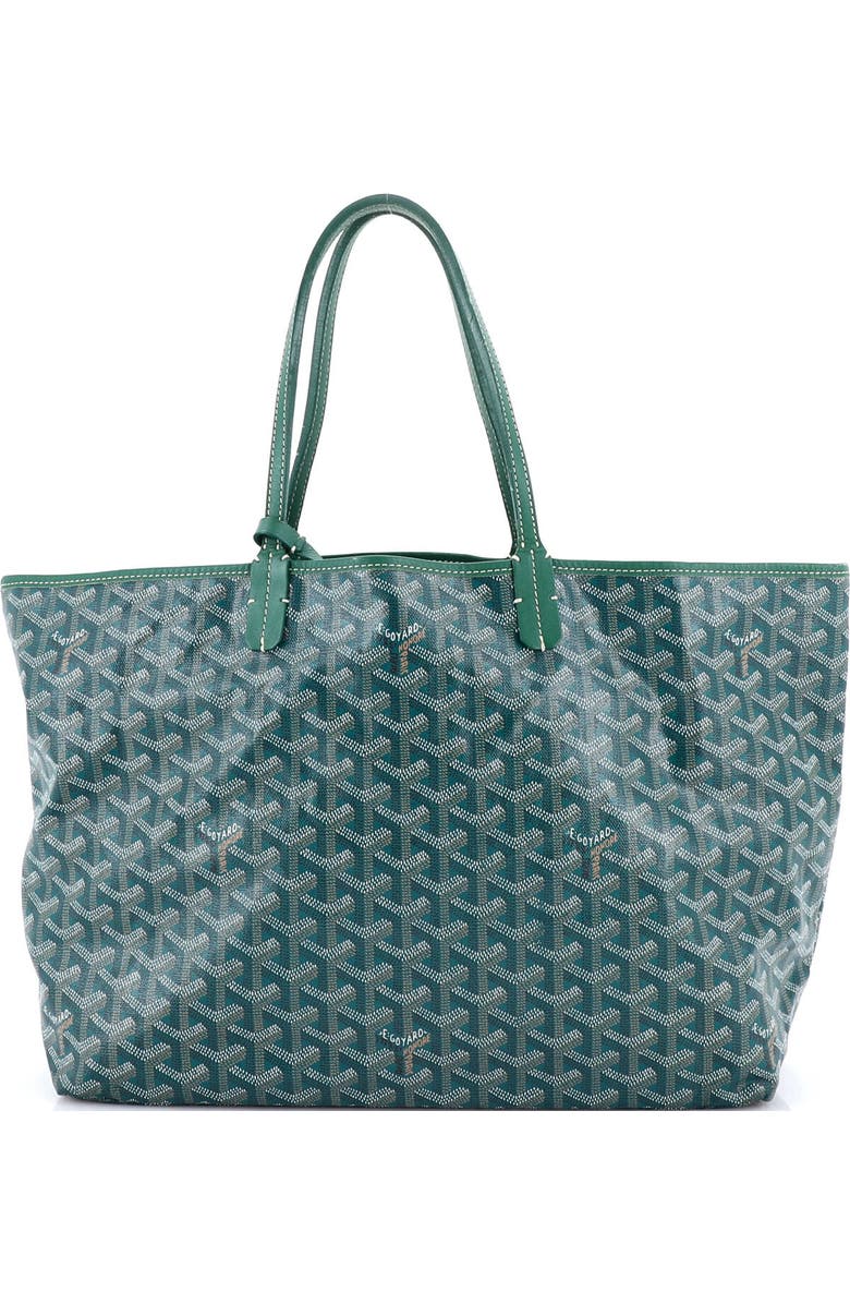 Pre-Owned Goyard Saint Louis Tote Coated Canvas PM, Main, color, Green