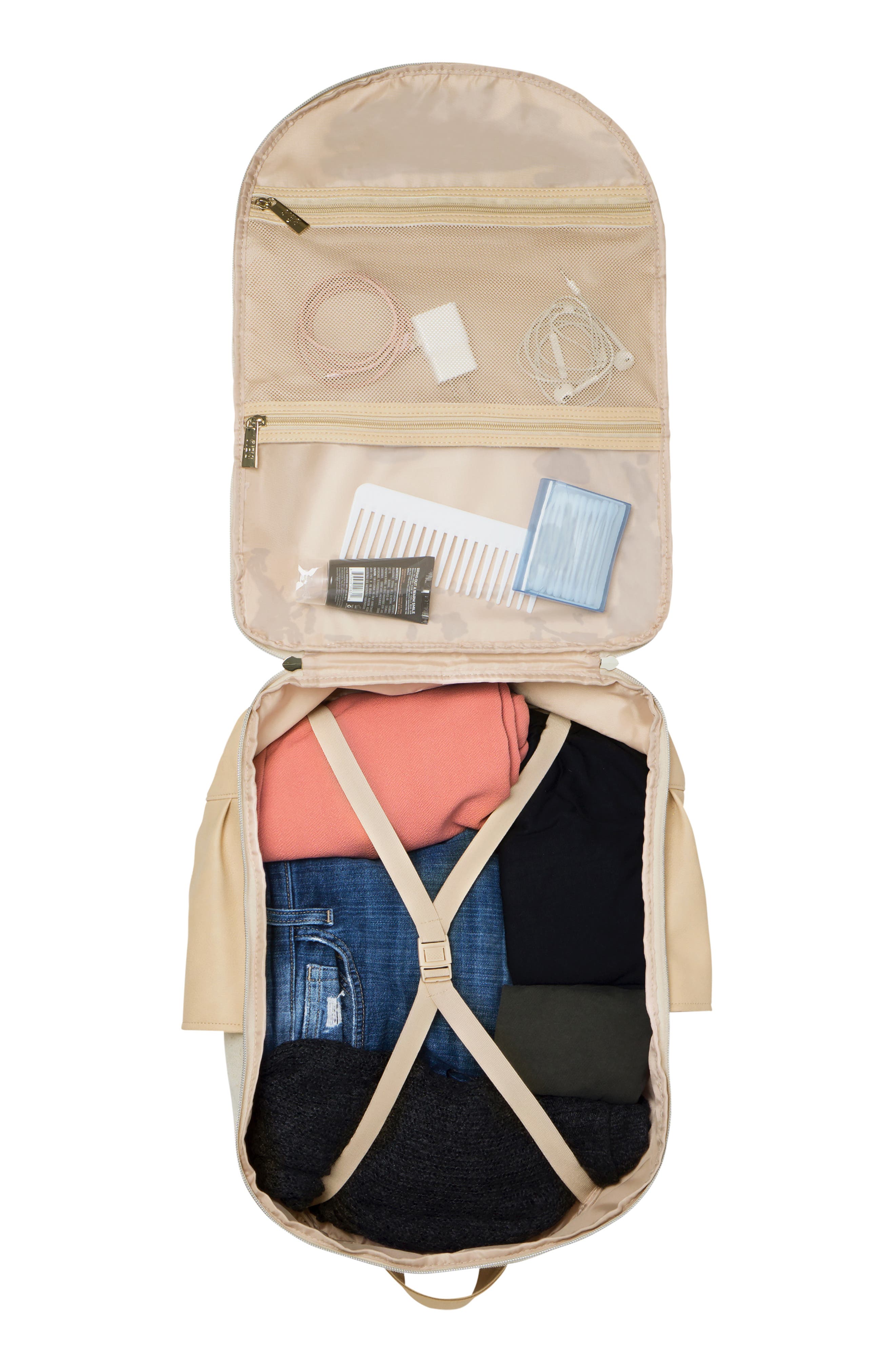 Travel Multi Function Travel Backpack, Alternate, color, BEIGE