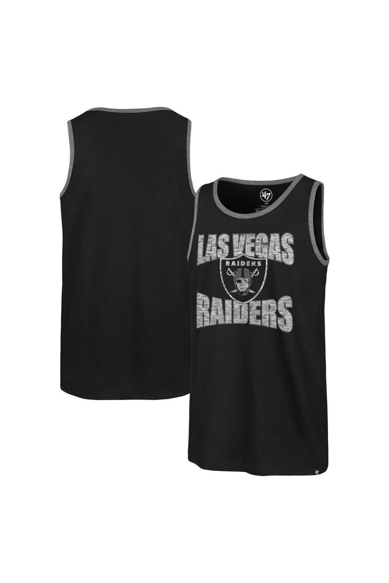 Men's '47 Black Las Vegas Raiders Upload Franklin Tank Top, Main, color, Black