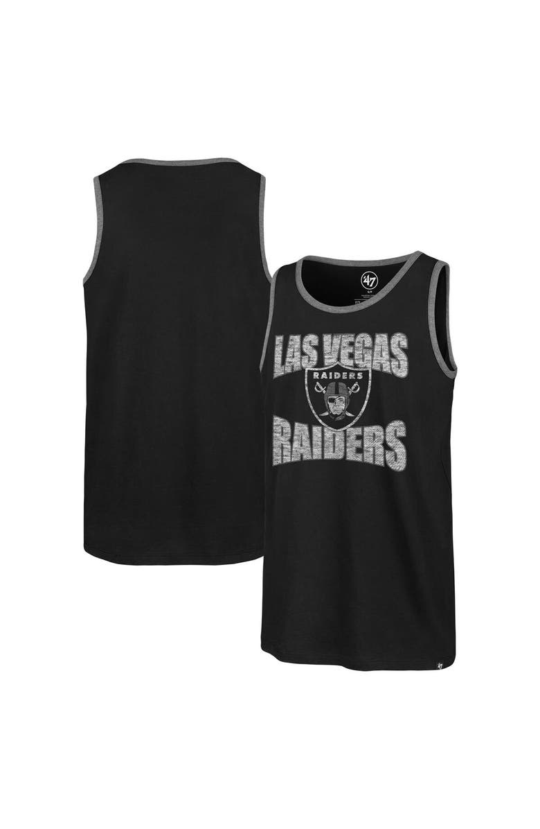'47 Men's '47 Black Las Vegas Raiders Upload Franklin Tank Top, Main, color, Black