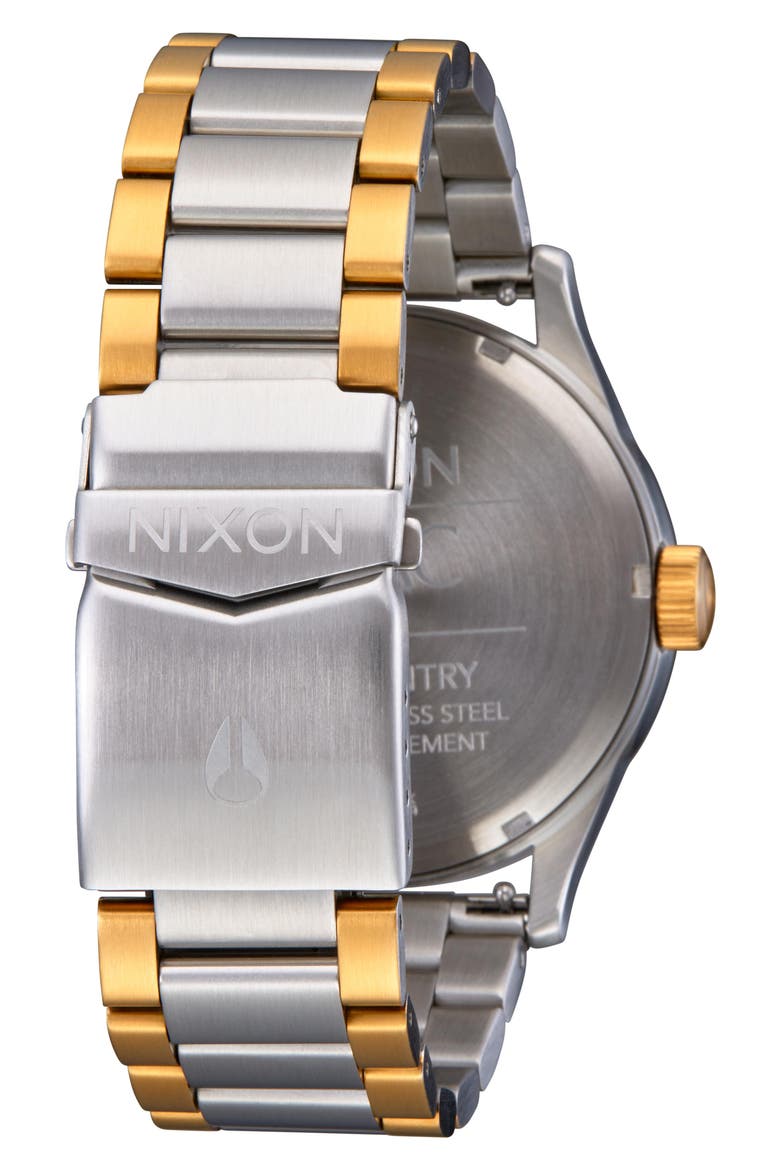 x 2PAC Sentry Bracelet Watch, 42mm, Alternate, color, GOLD / SILVER / BLACK