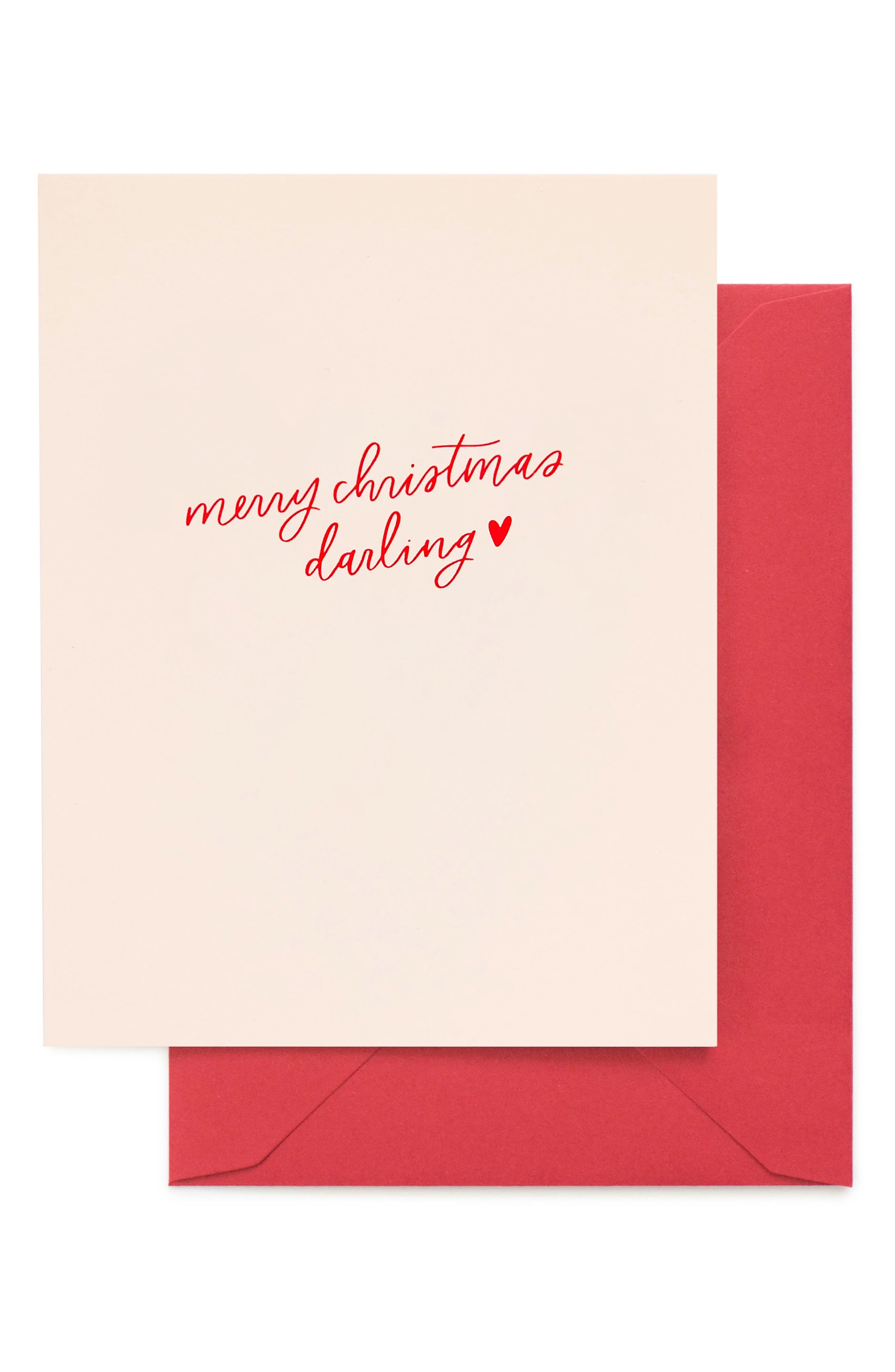 Sugar Paper Merry Christmas Darling Greeting Card | Nordstrom