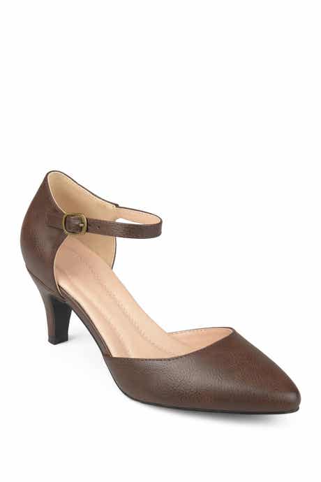 Journee Collection Bettie Ankle Strap Pump - Wide Width Available