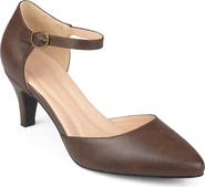 Journee Collection Bettie Ankle Strap Pump - Wide Width Available