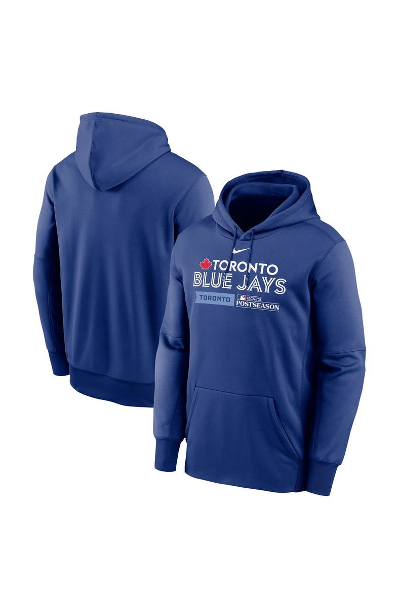 Nike Men's Nike Royal Toronto Blue Jays 2023 Postseason Authentic Collection Dugout Pullover Hoodie, Main, color,