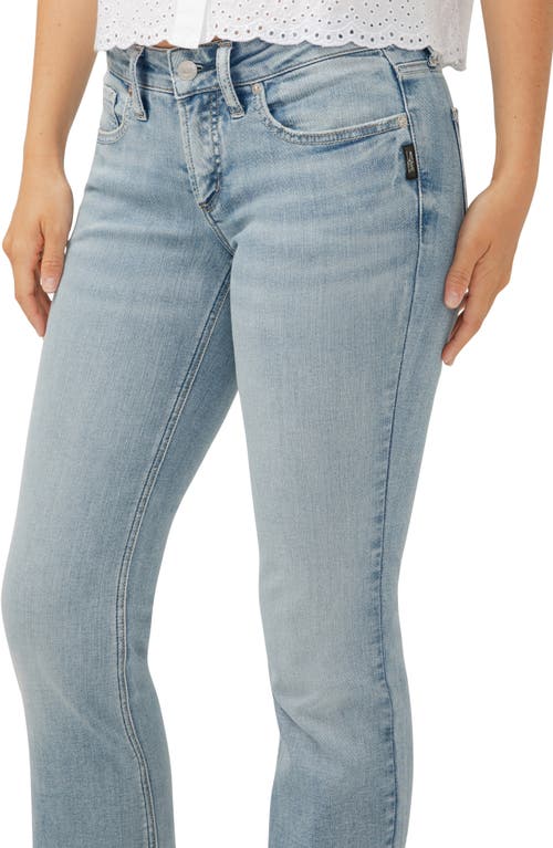 Shop Silver Jeans Co. Britt Curvy Low Rise Slim Bootcut Jeans In Indigo