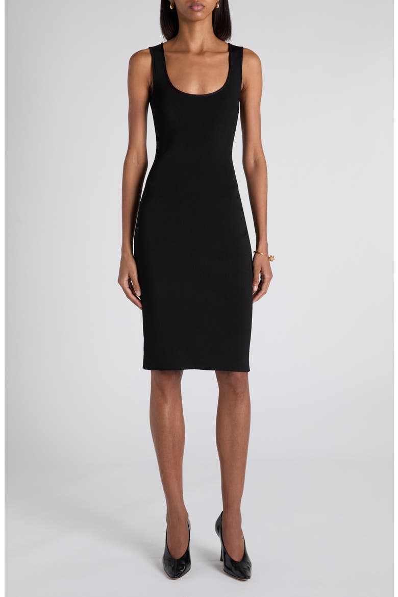 Rib Tank Sweater Dress, Main, color, 1000 BLACK