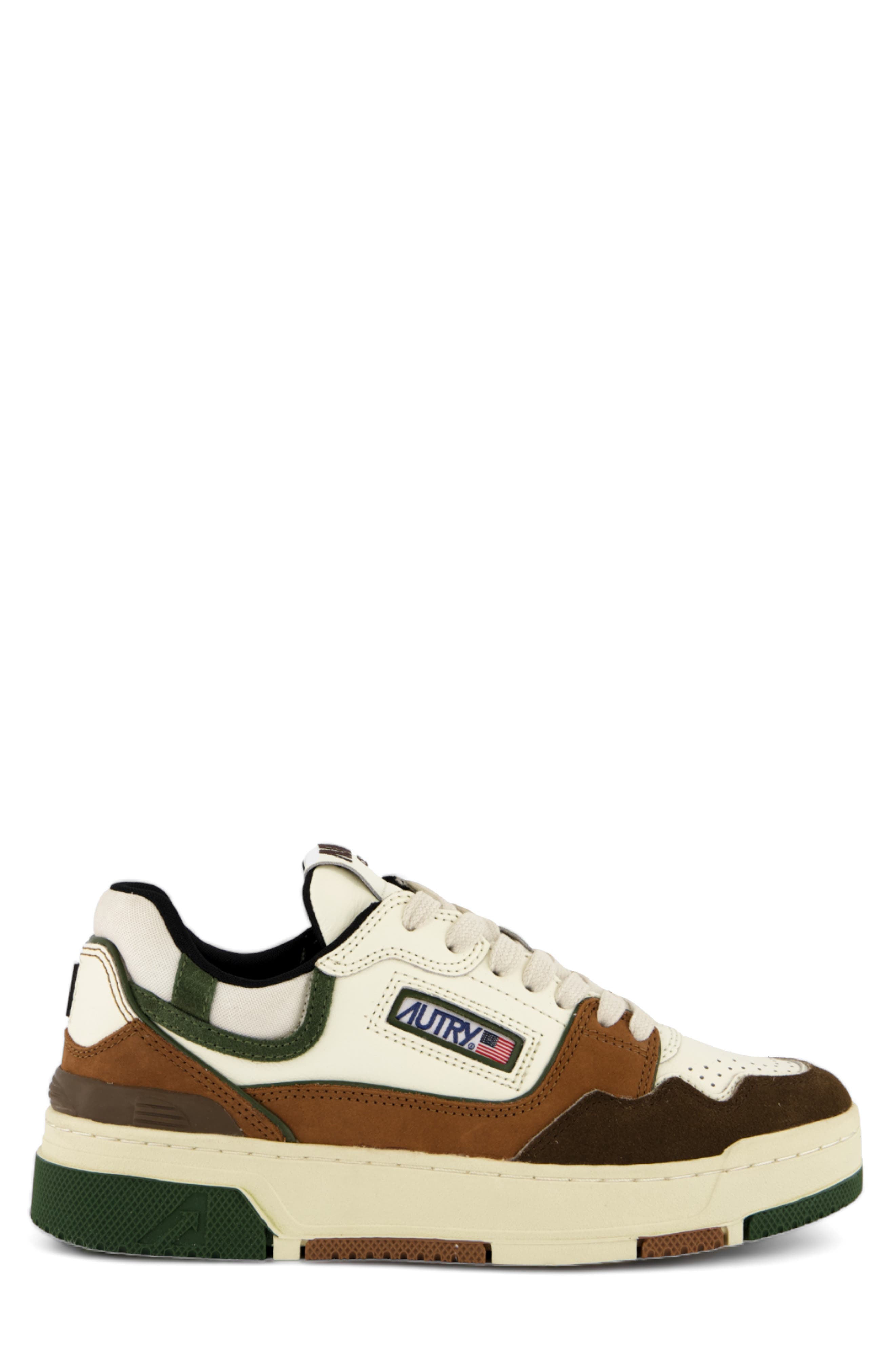 AUTRY CLC Low Sneaker, Alternate, color, Brown/ Green