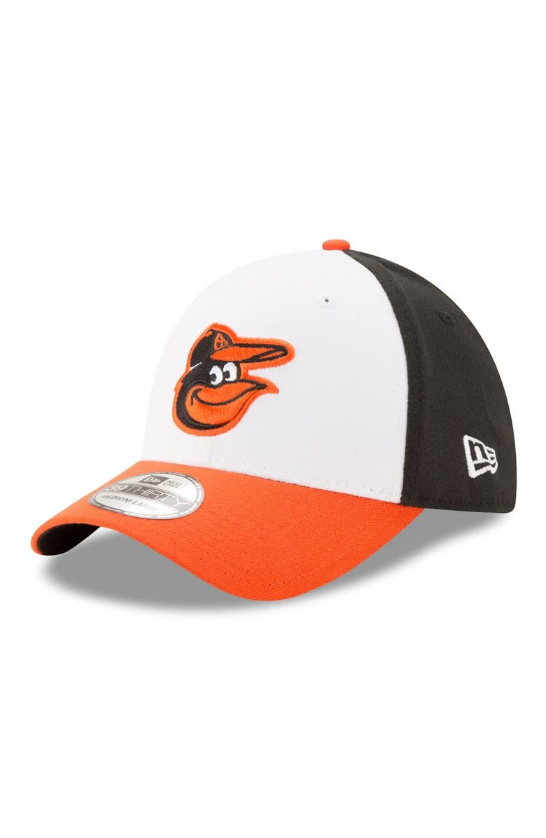 New Era Men's New Era White/Orange Baltimore Orioles 2024 MLB Postseason 39THIRTY Flex Hat, Alternate, color, 