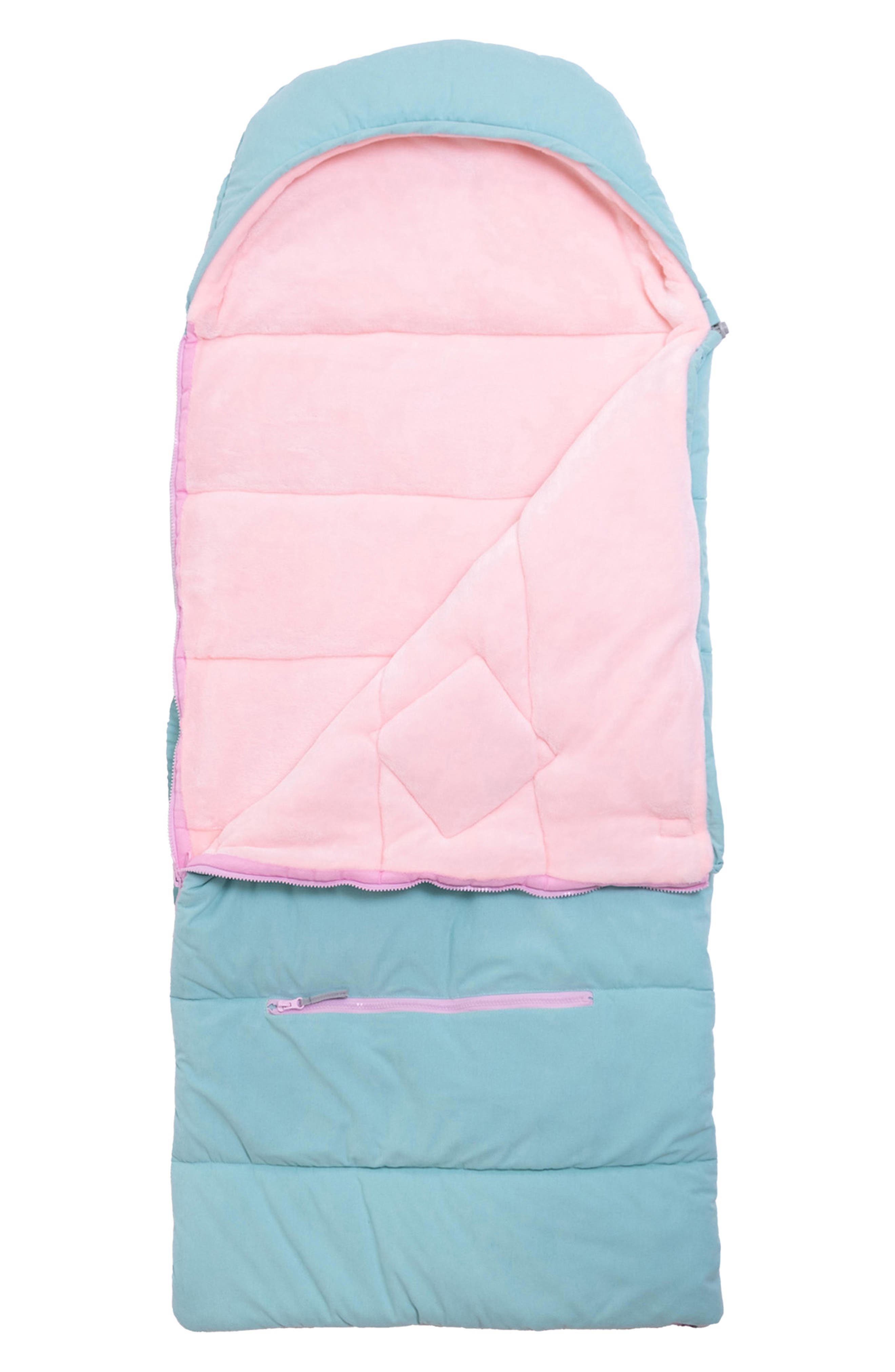 Kids' Sleep-n-Pack Sleeping Bag Backpack, Alternate, color, AQUA