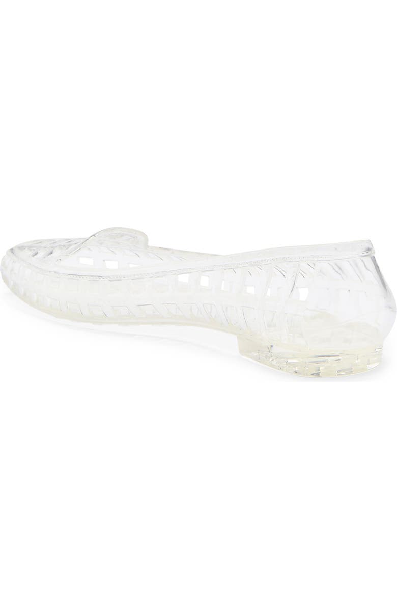 Jeffrey Campbell Sunnie Jelly Loafer Flat, Alternate, color, Clear