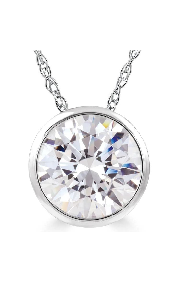Bliss Diamond 1 Ct Solitaire Lab Grown Diamond Pendant Necklace in 14k or Gold, Main, color, 