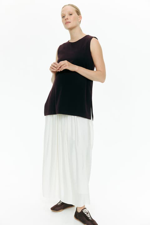 Mama Slit-detail Tank Top