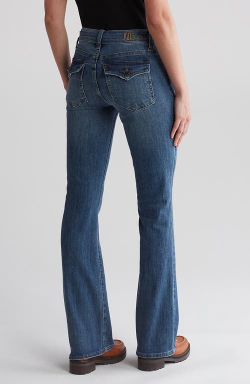 Kut From The Kloth Nicole Flap Back Bootcut Jeans In Blue