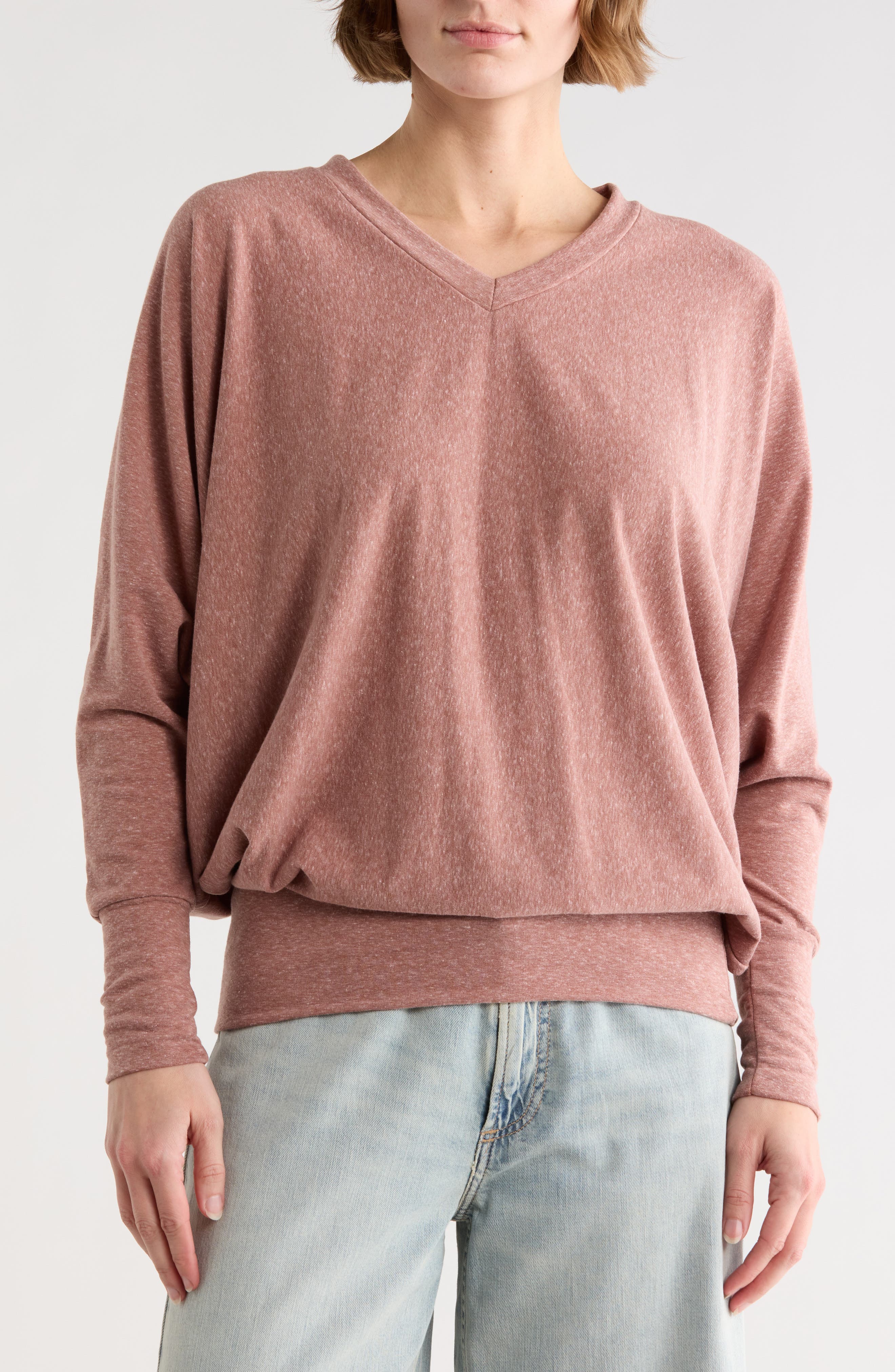 V-Neck Dolman Tunic Sweater - image 5