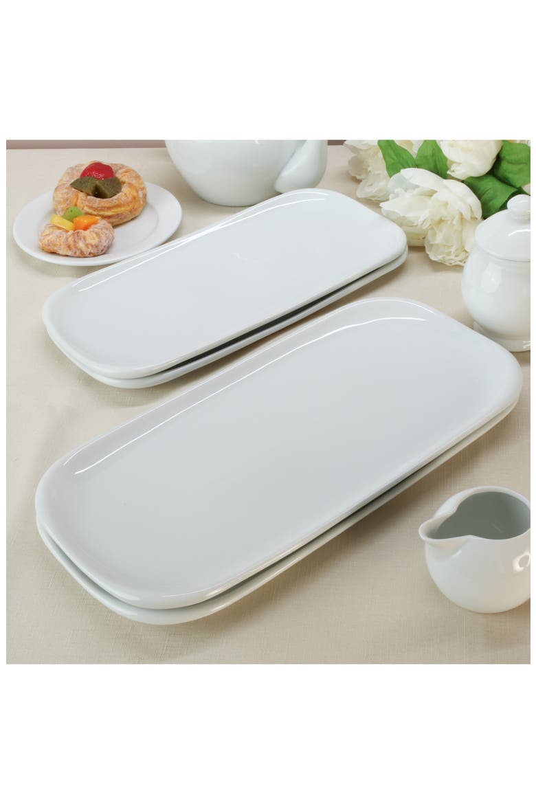 Lena Set of 4 Serving Platter Set, Alternate, color, WHITE