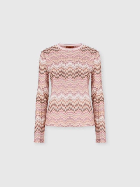 Long-sleeve Viscose Sweater With Snake Motif