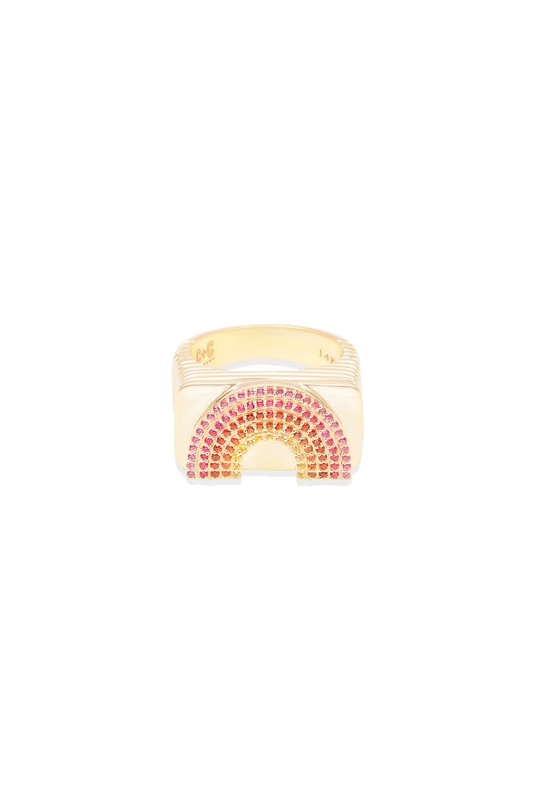 Juju Rainbow Ring, Main, color, Gold