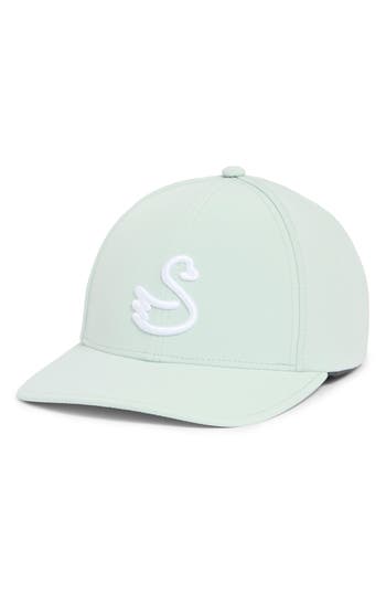 Swannies Swan Delta Snapback Cap In Cloud-white