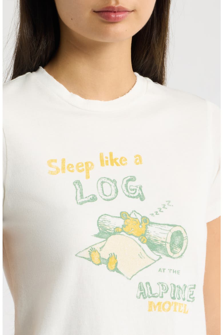 Sleep Like a Log Graphic Vintage T-Shirt, Alternate, color, VINTAGE WHITE
