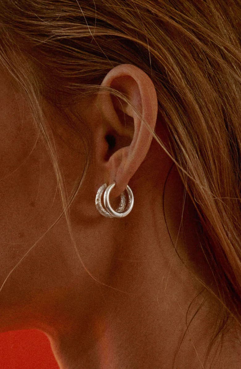 NOOTKA Mid Hoop Silver, Alternate, color, Silver