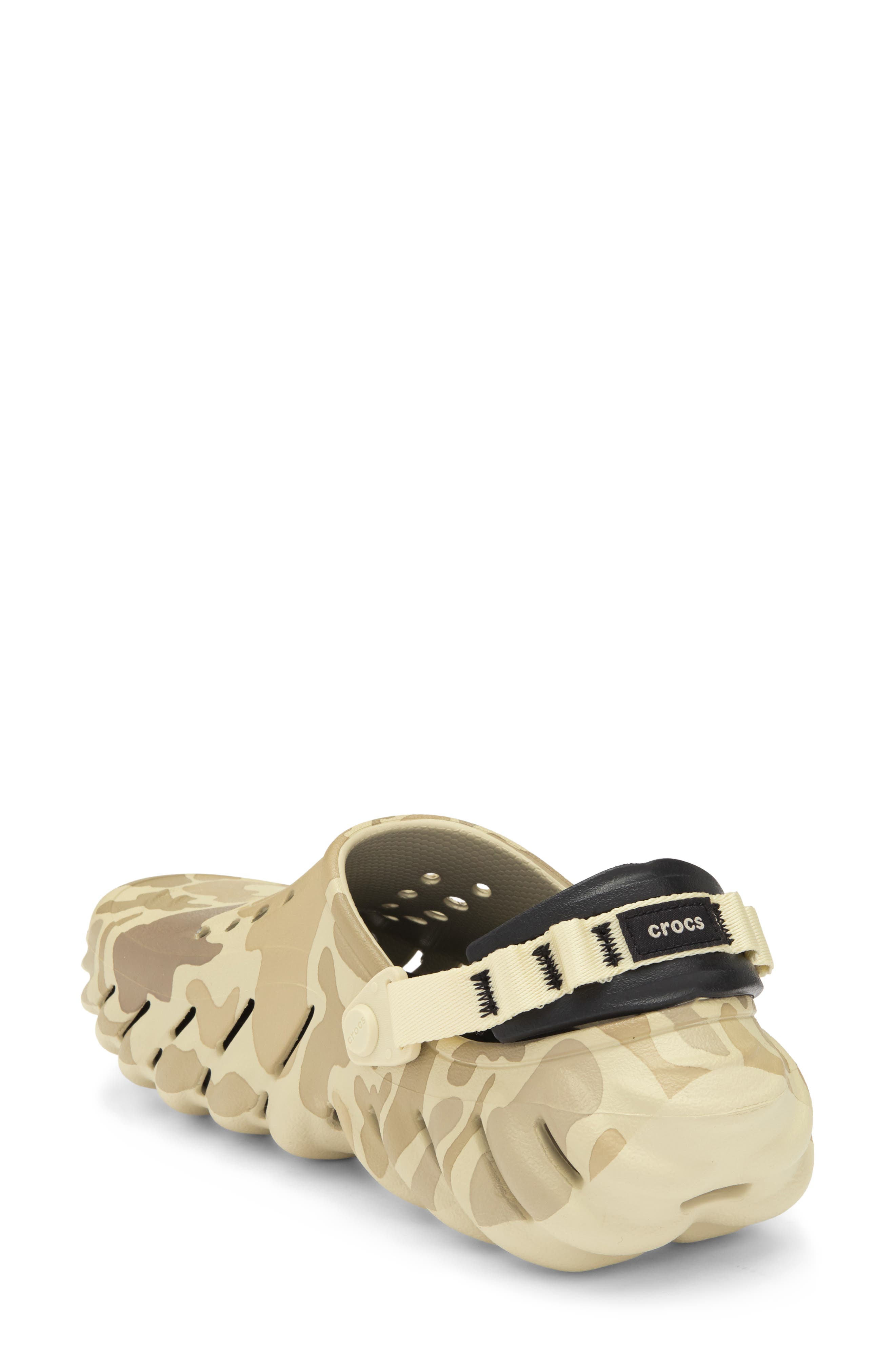 Echo Duck Camo Clog, Alternate, color, BONE/ BLACK