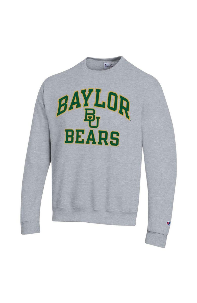 Champion Men's Champion Heather Gray Baylor Bears High Motor Pullover Sweatshirt, Alternate, color, Heather Gray