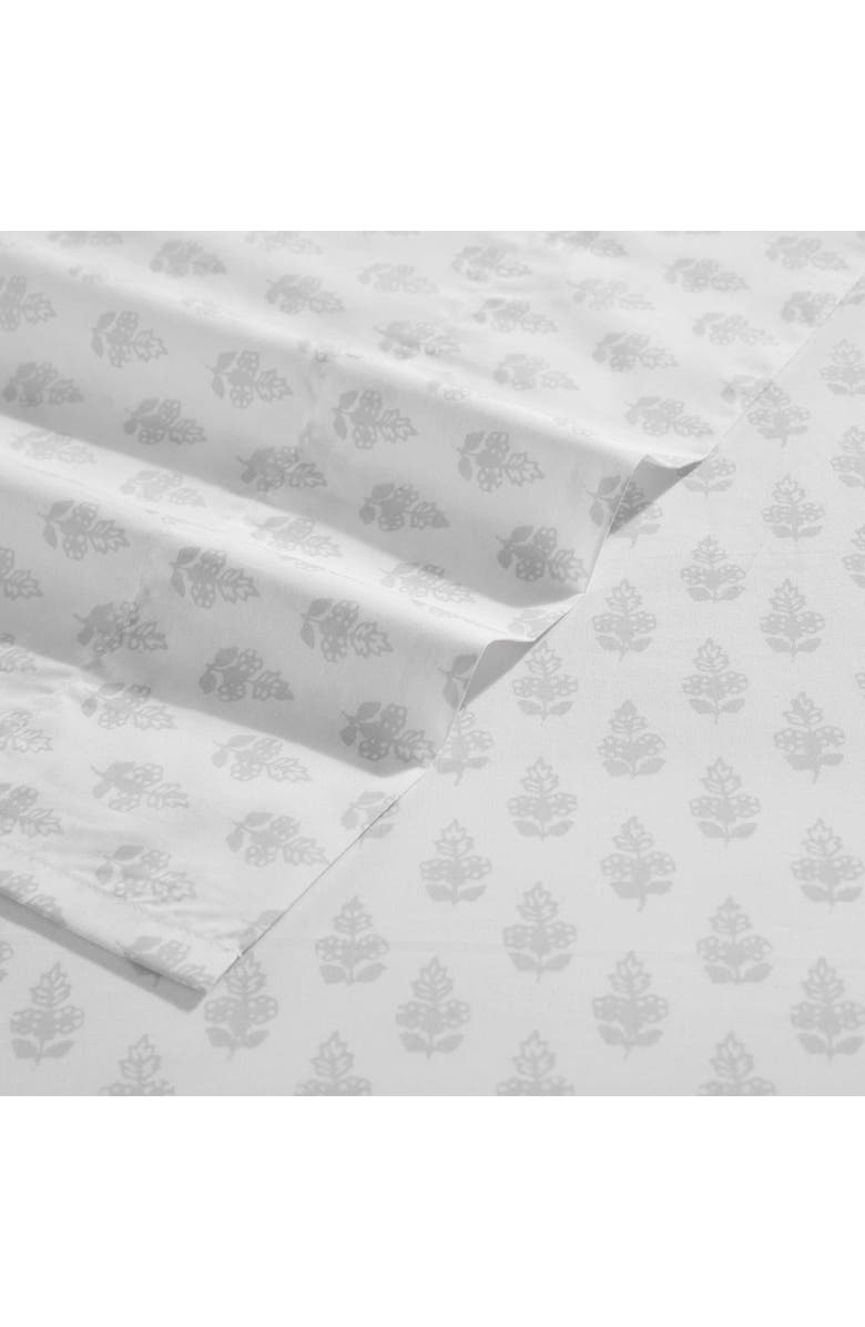 Laura Ashley Francesca 4-Piece Cotton Sheet Set, Alternate, color, Pastel Grey