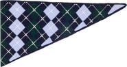 maje Wool argyle triangle scarf