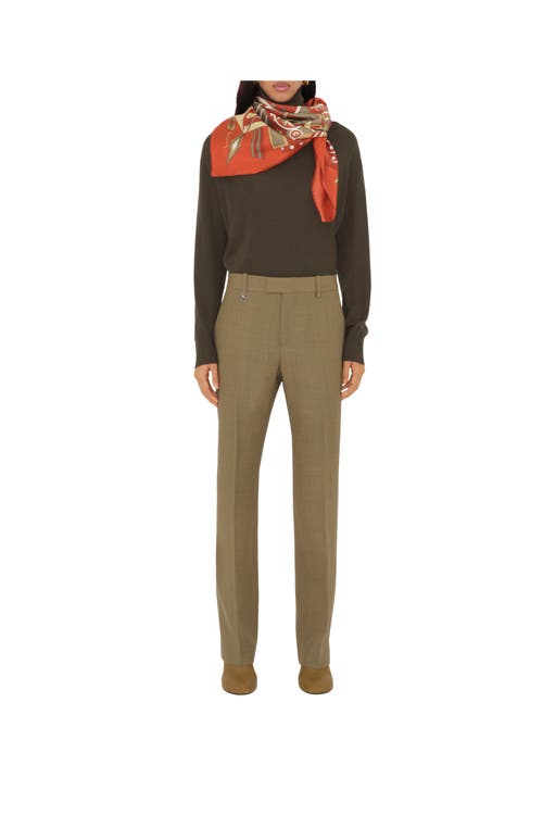 BURBERRY BURBERRY CAROUSEL EKD SILK SCARF
